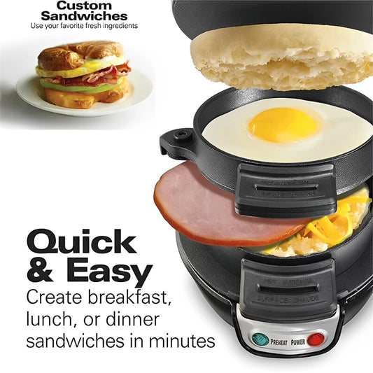 BALASHOV Mini Electric Hamburger Maker 800W