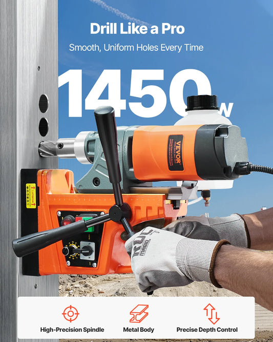 SucceBuy Magnetic Drill Press 1450W