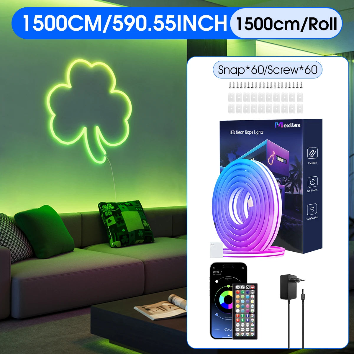 Striscia LED Neon RGB Intelligente 24V