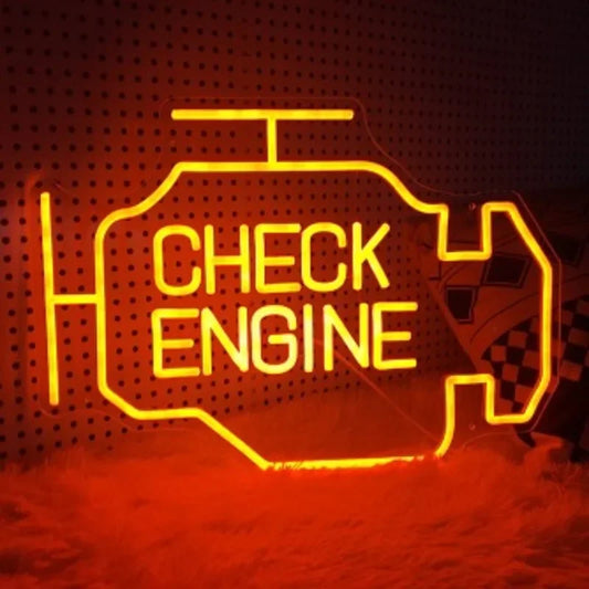 Insegna Neon LED “Check Engine Light”