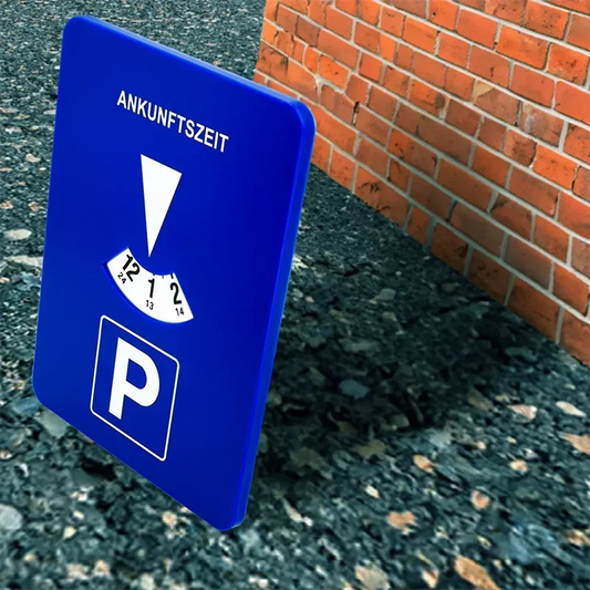 Blue Digital Parking Timer Disc
