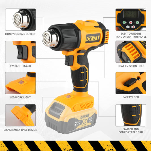 Pistola Termica DEWALT DCE530 20V – 550°C