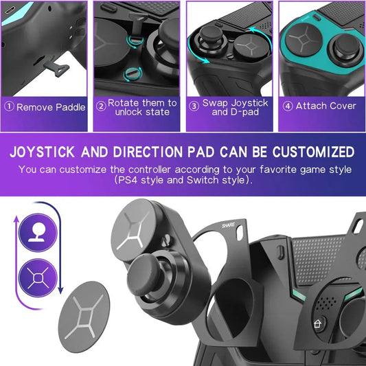 Controller Wireless AyeBeau per PS4/PS3/PC/iOS/Android