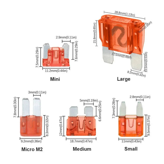 Kit Fusibili Auto 120/180/300 Pezzi