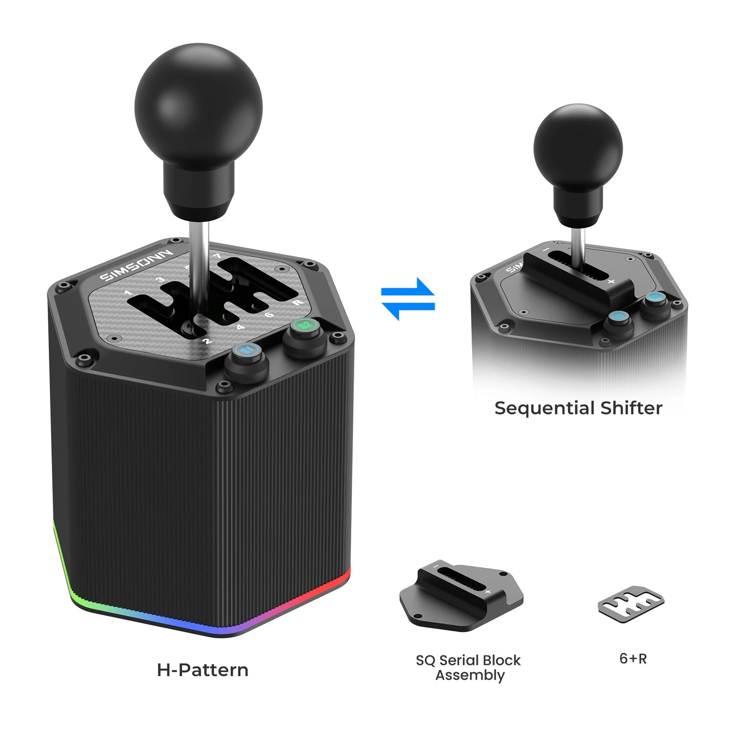 HS Pro — Cambio Sim Racing Dual Mode H-Pattern/Sequenziale di SIMSONN
