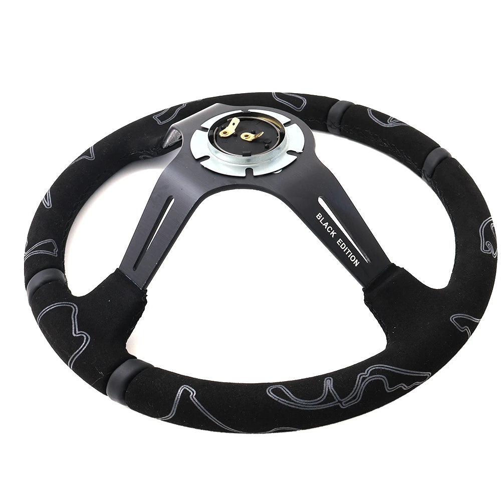 Volante Racing 335mm Scamosciato