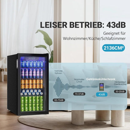 EUHOMY Frigorifero Bevande 90L Premium Edition