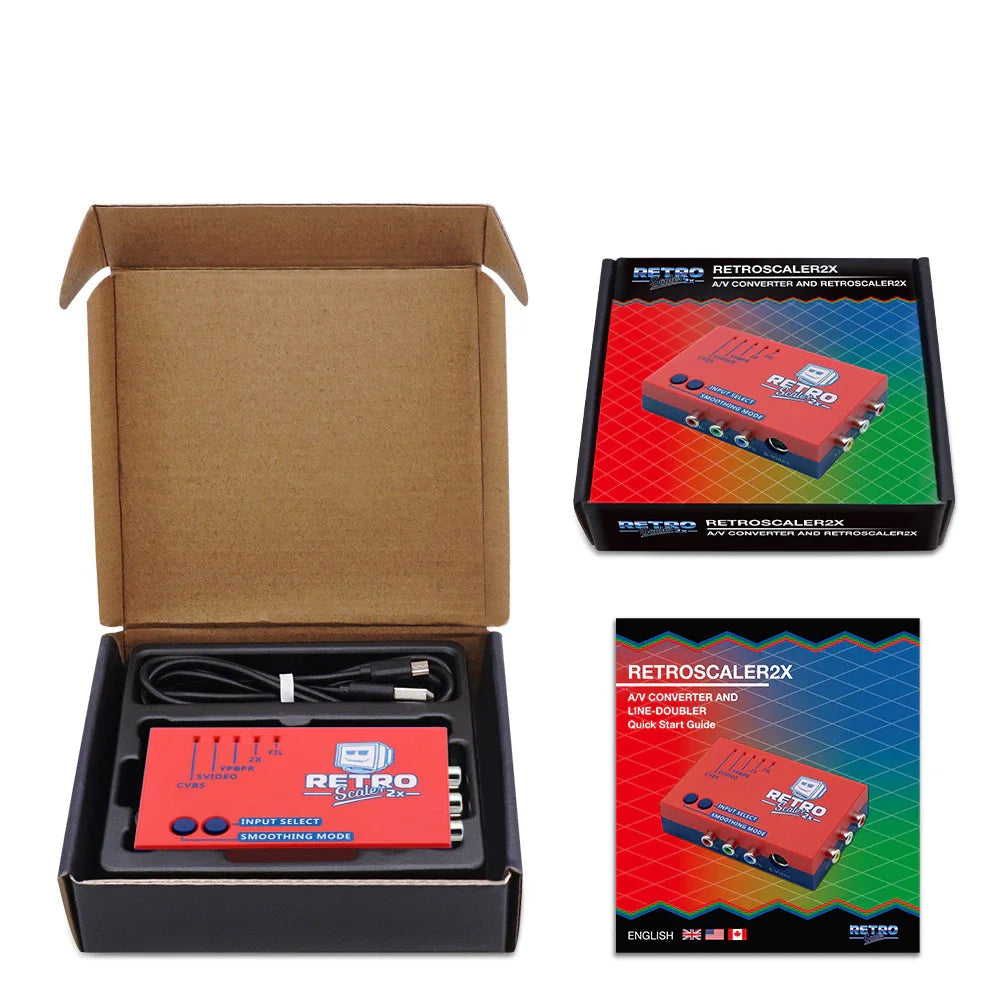 RetroScaler2x — Convertitore AV-HDMI e Line-Doubler per Console Retro