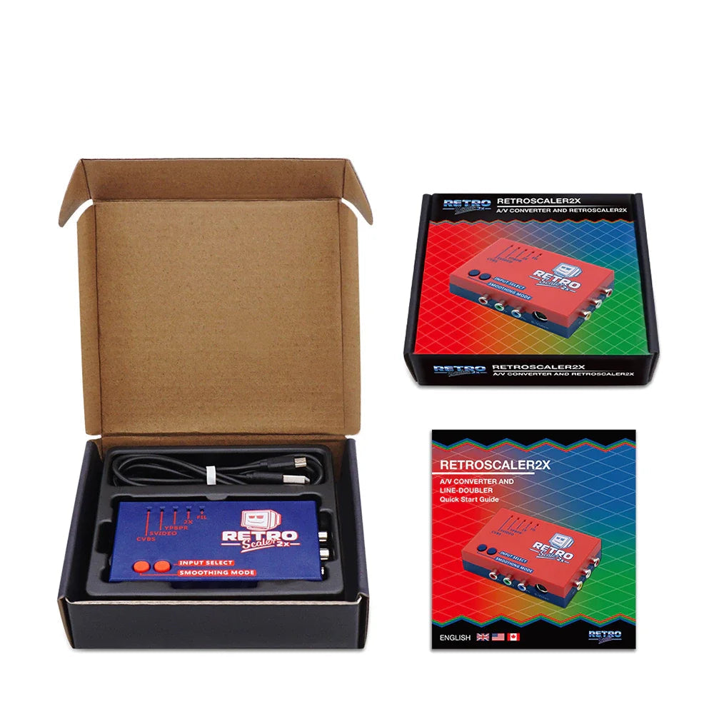 RetroScaler2x — Convertitore AV-HDMI e Line-Doubler per Console Retro