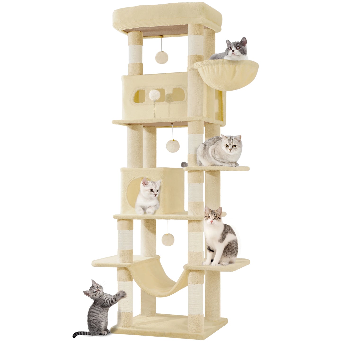 Albero Tiragraffi Multi-Livello per Gatti