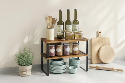 Mensole da Cucina in Metallo e Legno