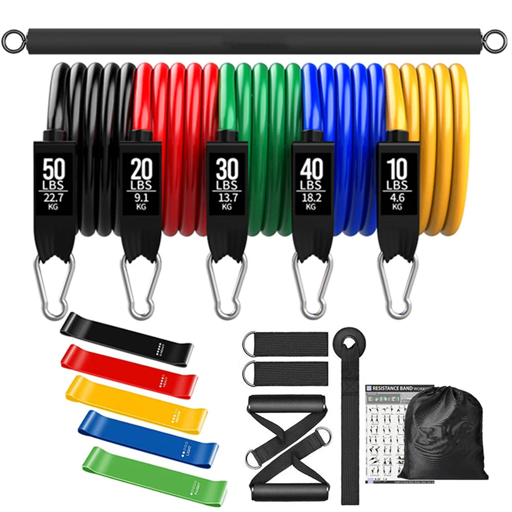 Workout Bar con Resistance Bands