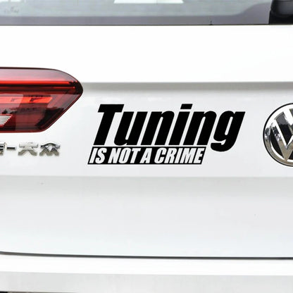 Adesivo "Tuning Is Not A Crime"