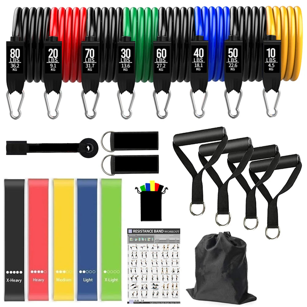 Workout Bar con Resistance Bands
