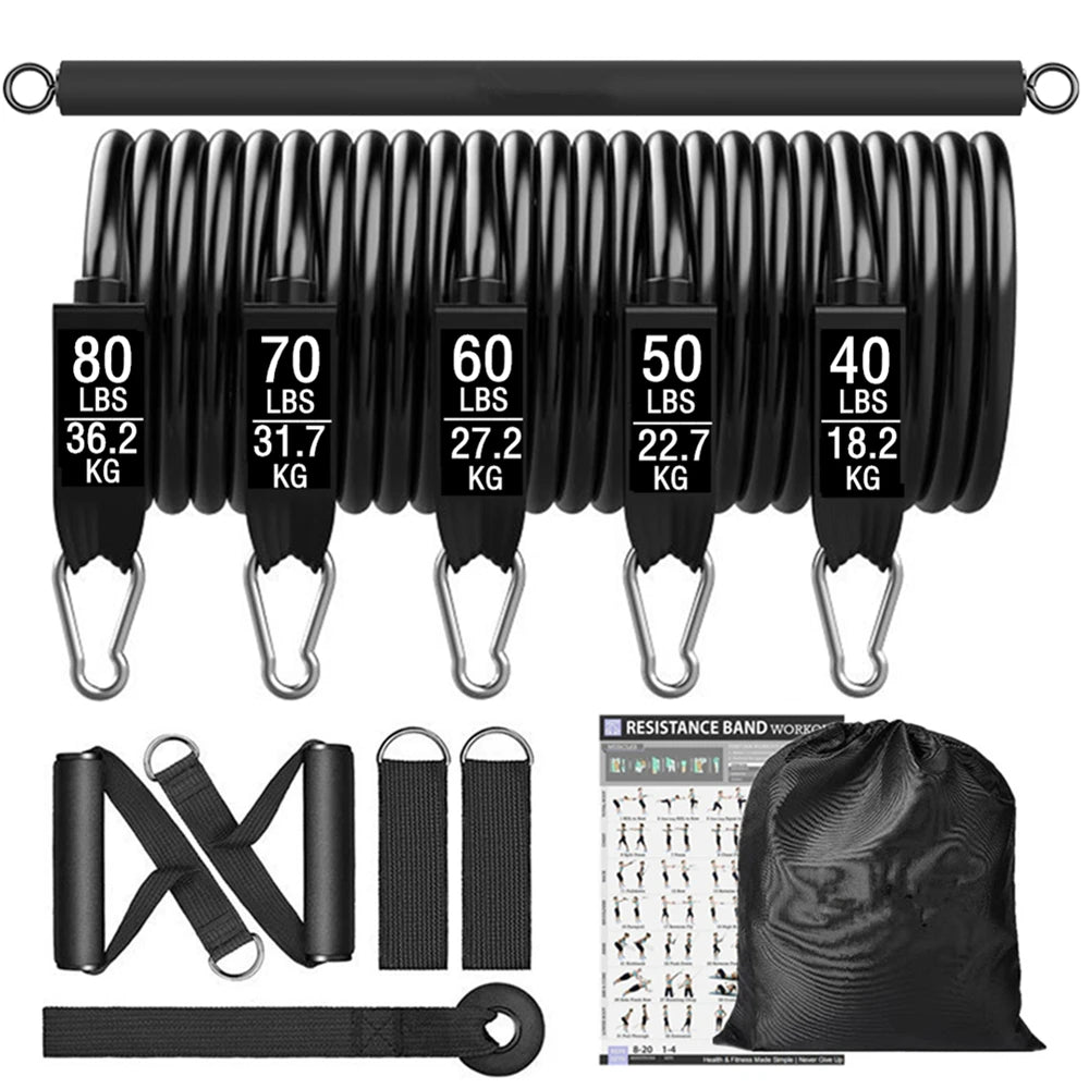 Workout Bar con Resistance Bands