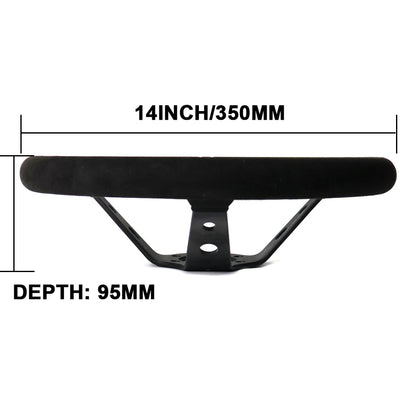 Volante Racing 350mm Scamosciato e Pelle Vera