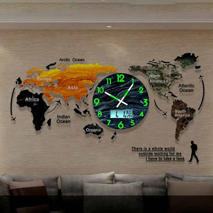 Orologio da Parete LED Silenzioso in Acrilico