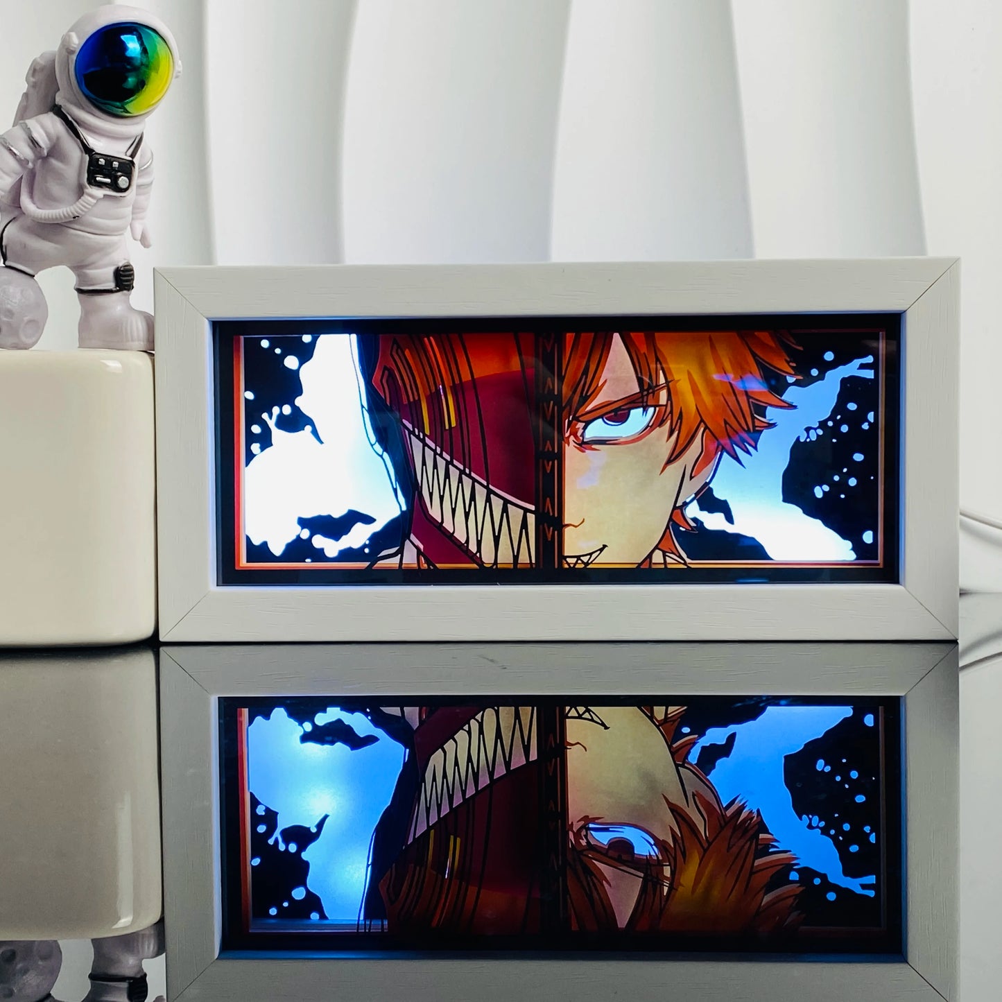 Light Box LED 3D con Intaglio su Carta