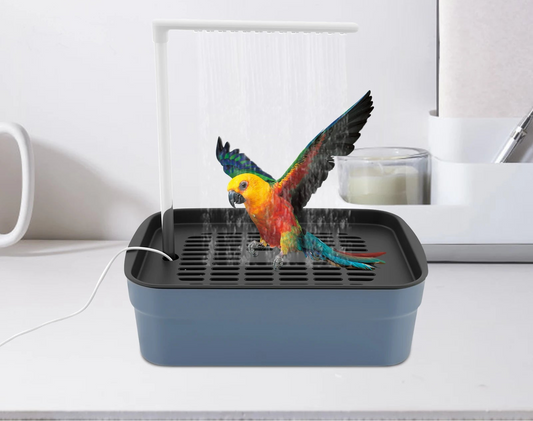 Vasca da Bagno Elettrica per Uccelli e Pappagalli