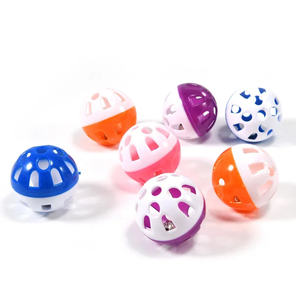 Set 10 Palline Sonaglio Colorate per Uccelli e Piccoli Animali