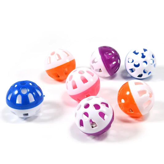 Set 10 Palline Sonaglio Colorate per Uccelli e Piccoli Animali