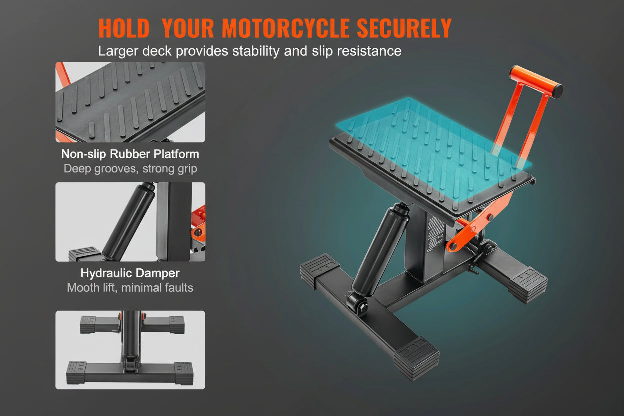 SucceBuy HMSL-440 – Cavalletto Sollevatore Idraulico per Moto