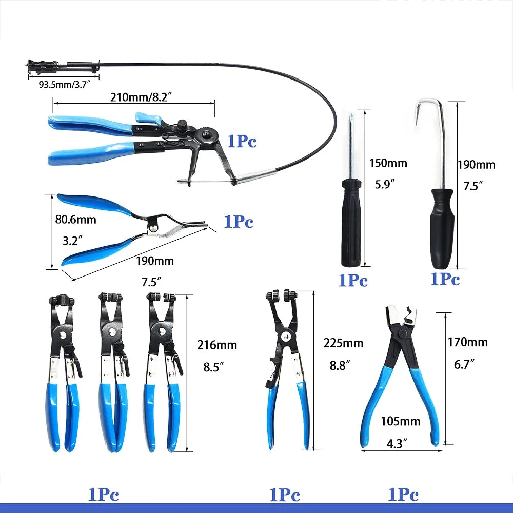 Podofo 9PCS Hose Clamp Pliers Set