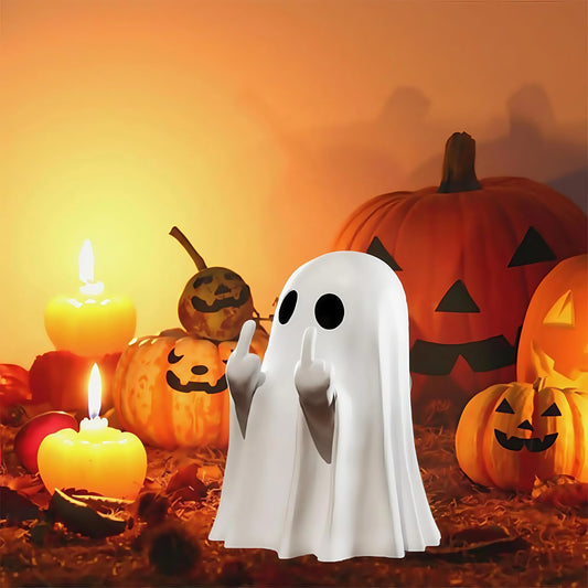 Statuetta Fantasma con Dito Medio