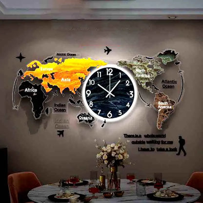 Orologio da Parete LED Silenzioso in Acrilico