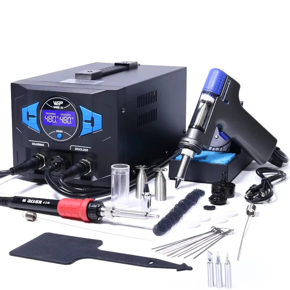 WEP 948D-III 2-in-1 ESD Safe Desoldering &amp; Soldering Station