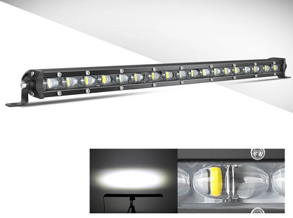 Braveway Single Row Ultra Slim LED Light Bar 6D 6500K