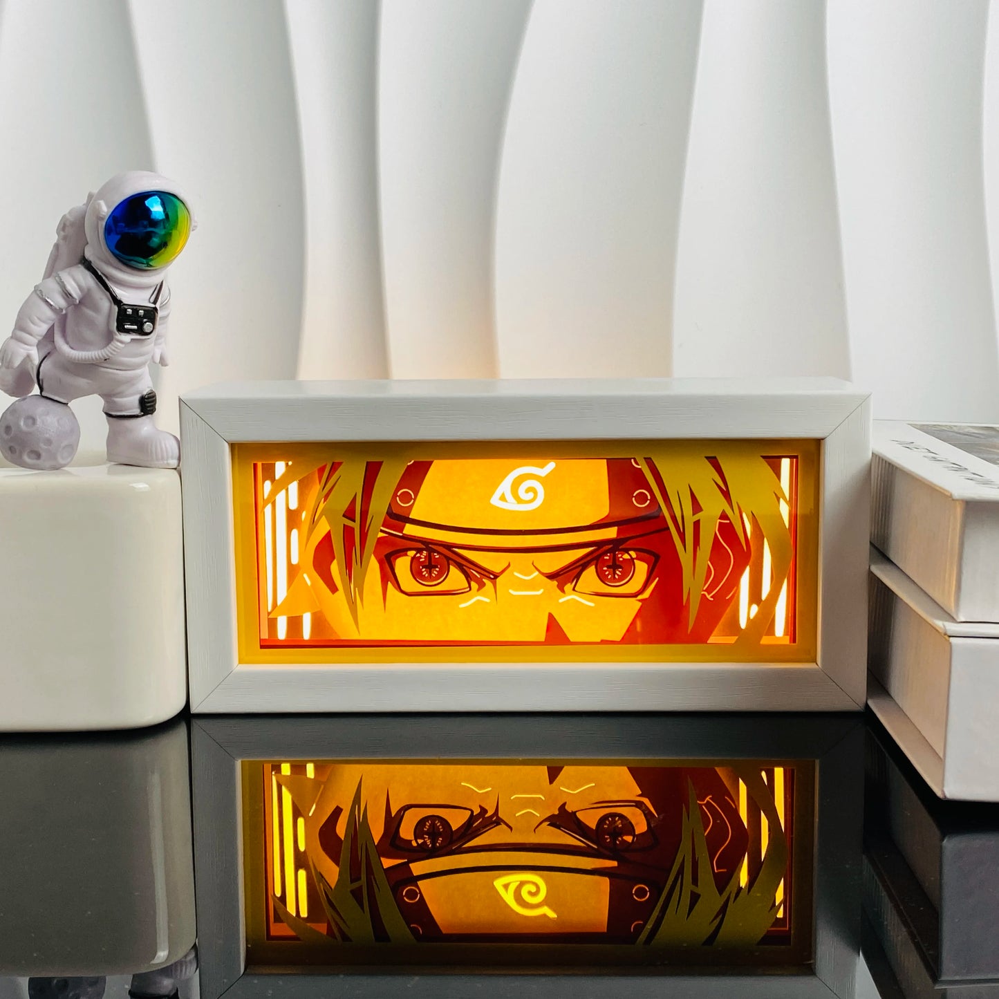 Light Box LED 3D con Intaglio su Carta