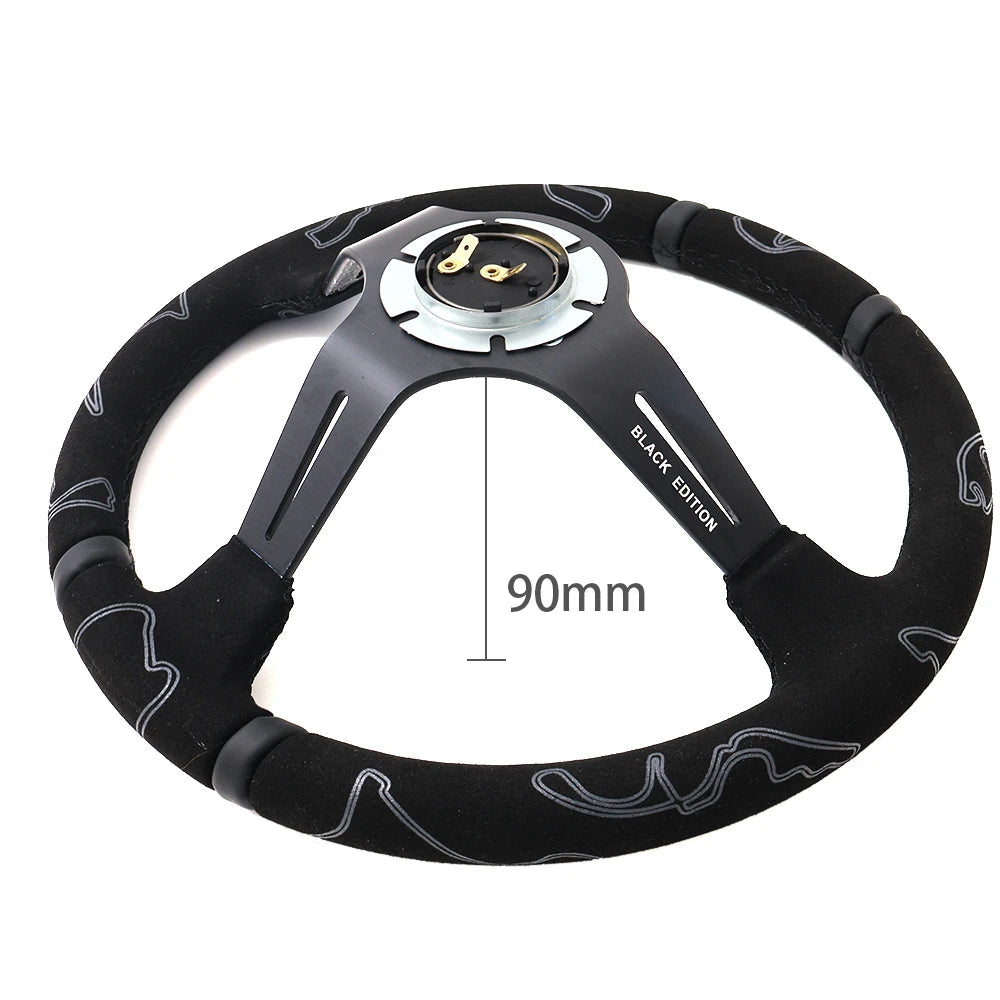 Volante Racing 335mm Scamosciato