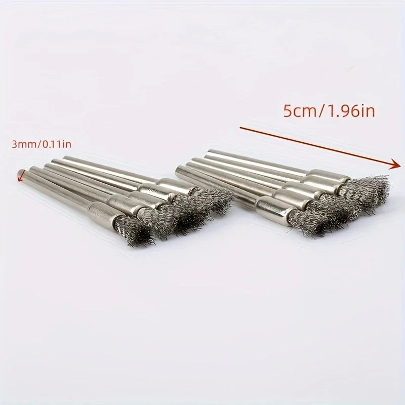 Set Spazzole Filo d'Acciaio Inossidabile