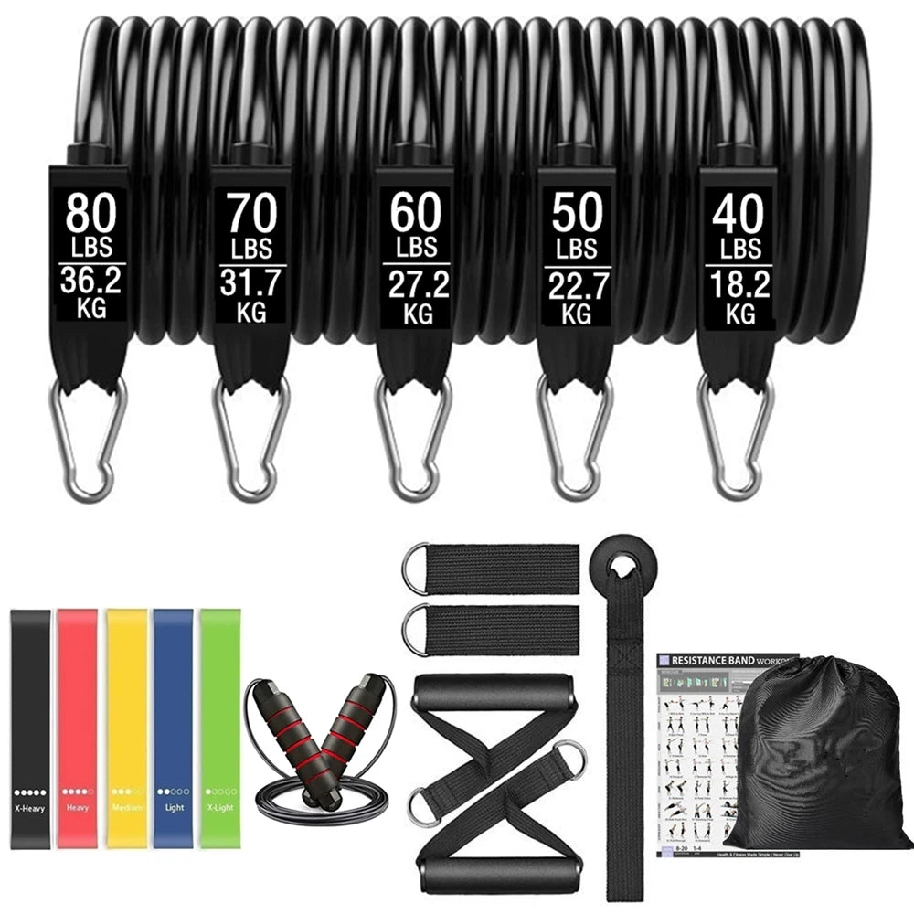 Workout Bar con Resistance Bands