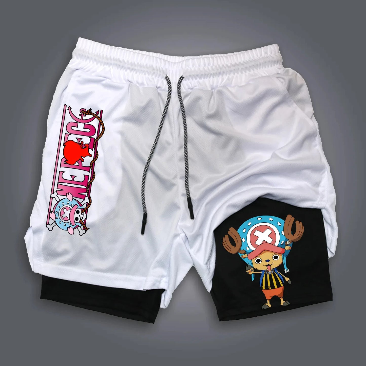 ONE PIECE Luffy Printed Double-Layer Shorts