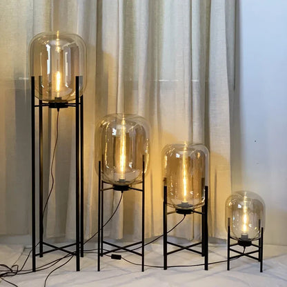 Lampada da Pavimento in Vetro Nordic Postmoderno