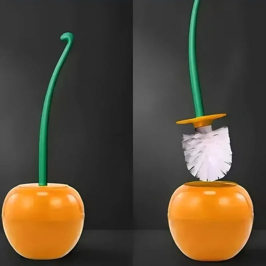 Spazzolone da Toilette a Forma di Ciliegia