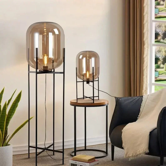 Lampada da Pavimento in Vetro Nordic Postmoderno