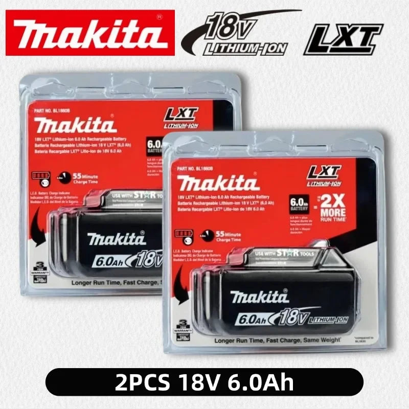Makita Batteria 18V 6.0Ah BL1860B LXT