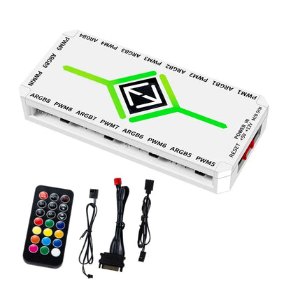 Hub PWM ARGB per Ventole PC ONEVAN 1→9 Porte