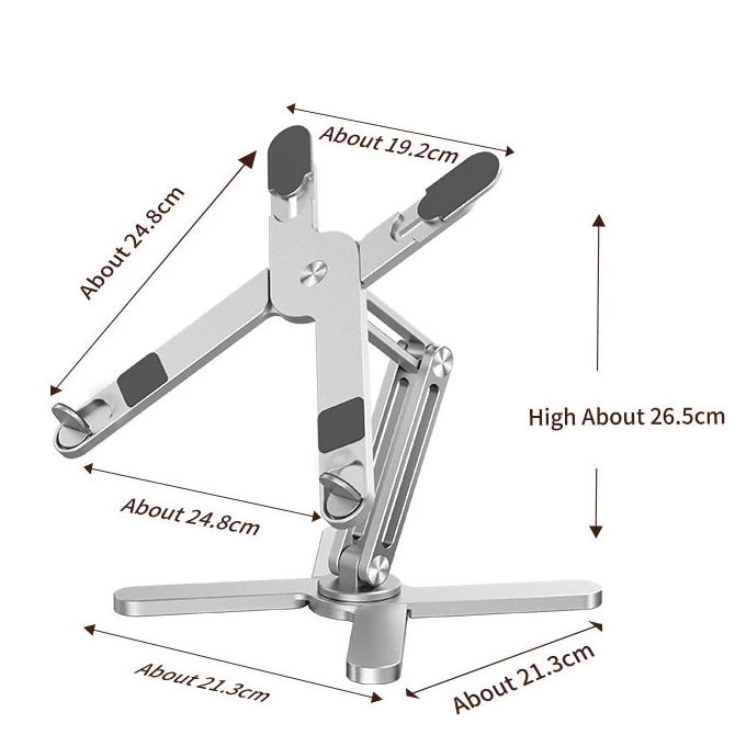 Supporto Laptop in Alluminio Pieghevole