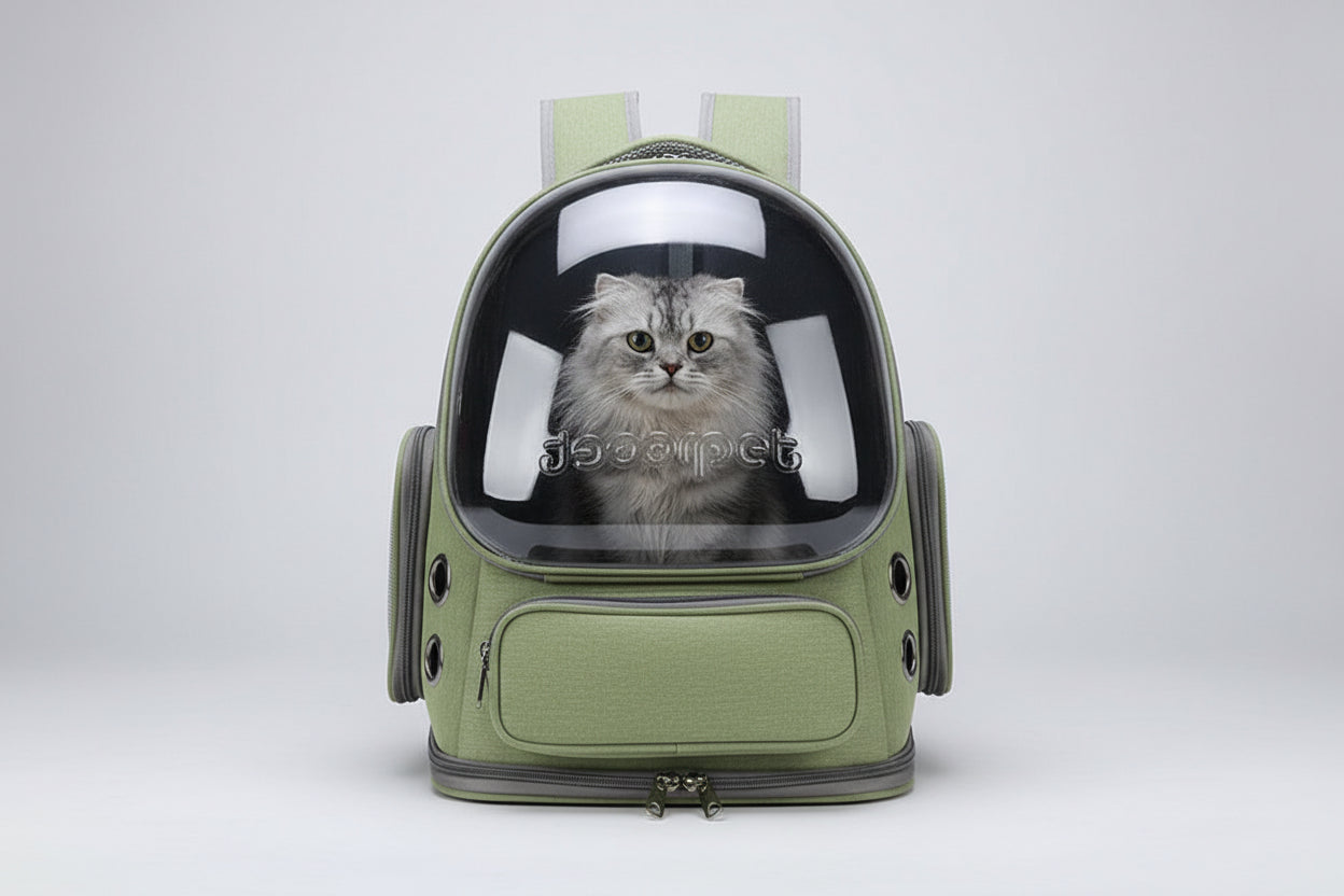 Zaino Trasportino Trasparente per Gatti e Cani Piccoli