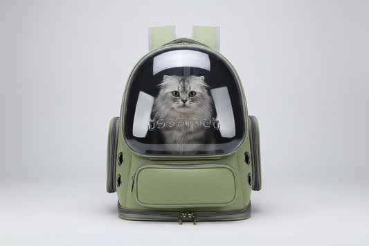 Zaino Trasportino Trasparente per Gatti e Cani Piccoli