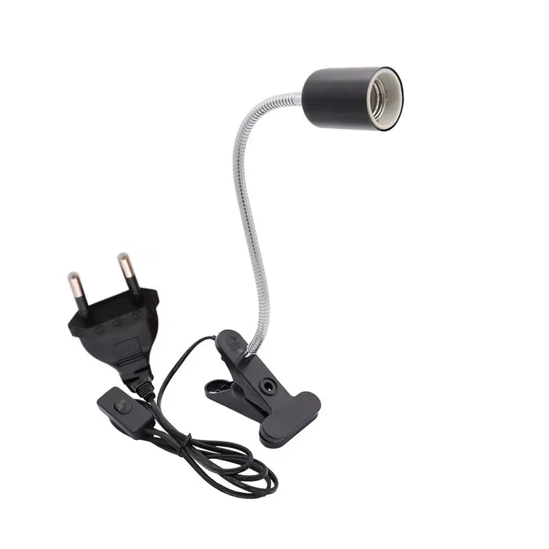 Lampada Riscaldante per Rettili  – Portalampada E27 con Braccio Flessibile