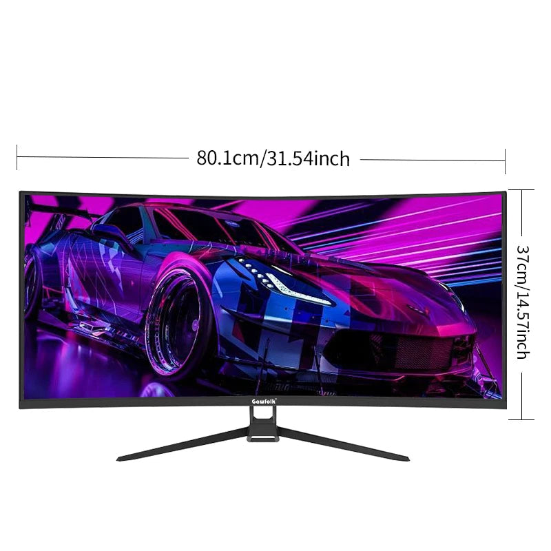 Gawfolk 34” Curved Gaming Monitor UWQHD