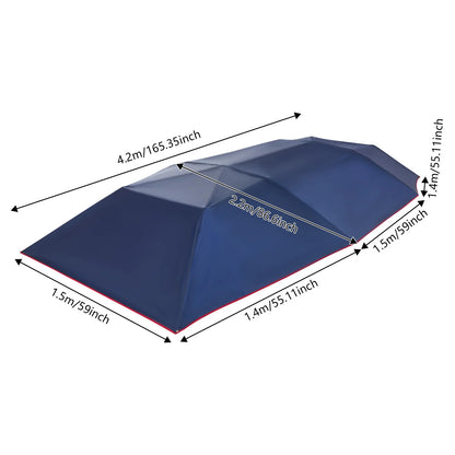Tenda Parcheggio Auto Pieghevole Semi-Automatica 4,2 m / 4,6 m