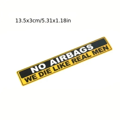 Adesivi "No Airbags"