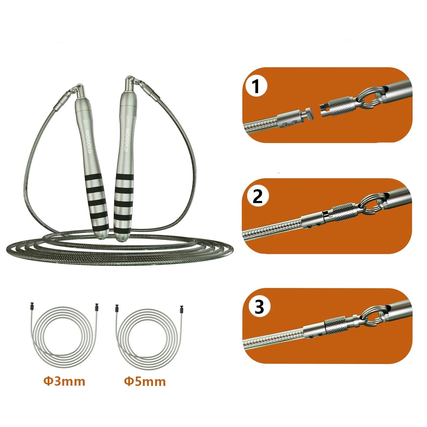 MOGOLD Weighted Jump Rope