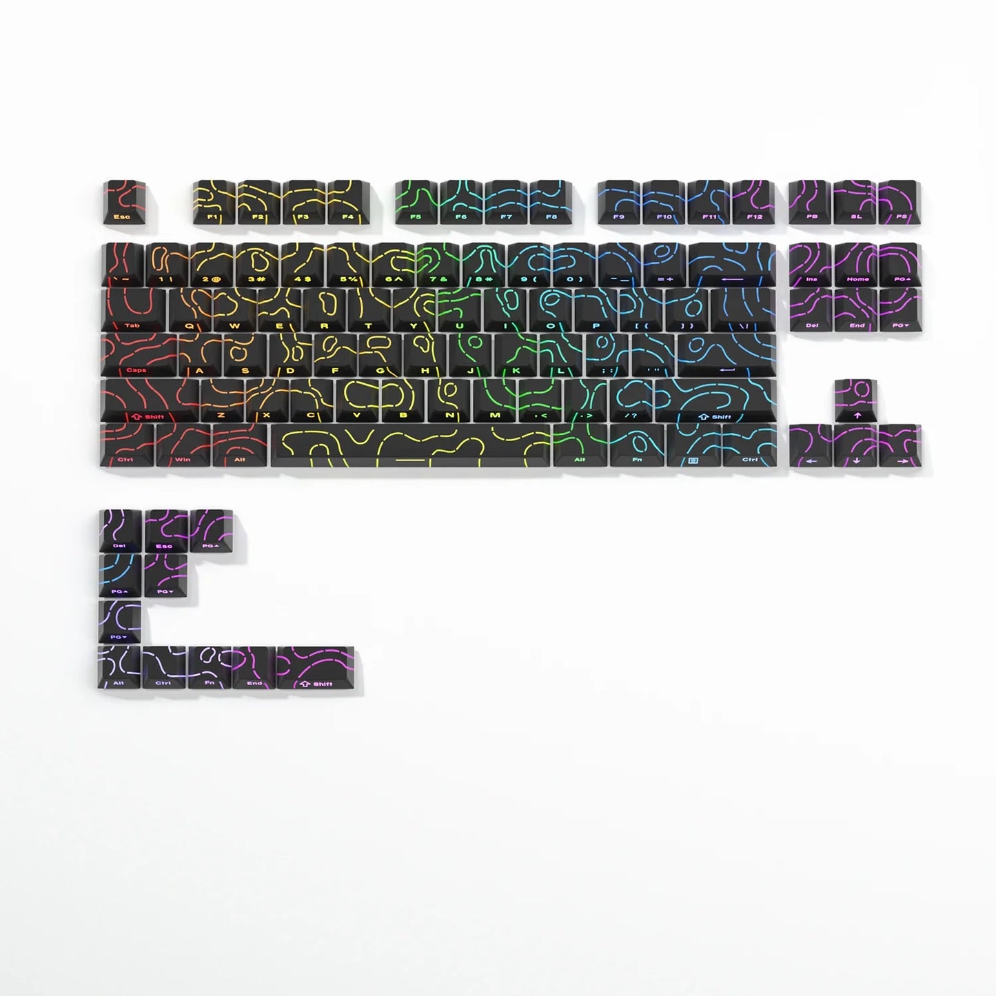 Keycap PBT Cherry Profile Topographic 4.0